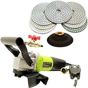 Stadea SPW104A Concrete Countertop Wet Polisher Grinder Sander Variable Speed with 4'' Diamond Polishing Pads - A Granite Stone Concrete Polishing Fabrication Tools Kit