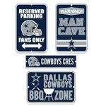 Dallas Cowboys Four Pack Fan Sign Set