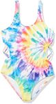 Hobie Girls One Piece Swimsuit, Multi//to Dye for, 16