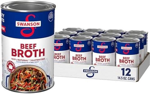 Swanson 100% Natural, Gluten-Free Beef Broth, 14.5 Oz Can (Pack of 12)