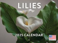 Lily Lilies Flower Calendar 2025 Monthly Wall Calender 12 Month