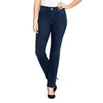 Bandolino Women's Mandie Signature Fit 5 High Rise Jean Regular, Nightfall, 16