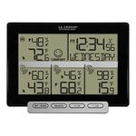 La Crosse Technology 308-1412-3TX-INT Wireless Weather Station (Including 3 Sensors), Black