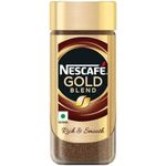 Nescafe Gold Blend Rich and Smooth Instant Coffee Powder, 200g Jar