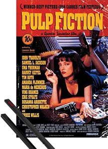 1art1 Pulp Fiction Affiche Murale (91x61 cm) Affiche Principale, Quentin Tarantino Et Kit De Fixation Noir