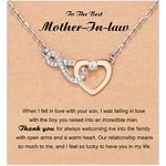 Shelucky Mother of the Groom Gift for Mother in Law Gifts from Daughter in Law Thank You Gifts Birthday Gifts Mother in Law Necklace Jewelry on Birthday, Mothers day, Christmas Wedding Jewelry