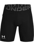 Under Armour Men's Armour HeatGear Compression Shorts, Black (001)/Pitch Gray, Small