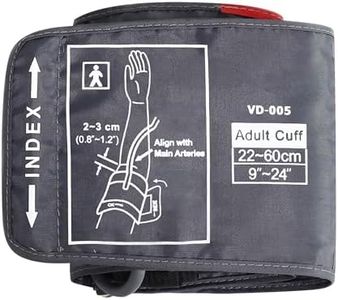 Extra Large Blood Pressure Cuff with 6 Connectors, ELERA Replacement XL Cuff Applicable for 9”-24” Inches (22-60CM) Big Arm, Cuff Only BP Machine Not Included