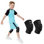 ONTYZZ 1 Pair Children's Sports Knee Sleeves Volleyball Knee Padded Compression Knee Pads for Dancing Basketball Wrestling, Size:L