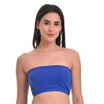 Adira | Strapless Non Padded Bra | Bandeau Bra for Women | Strapless Bra | Silicone Anti-Slip Band | Triple Layer Front Panel | Conceals Visibility of Nipples | Pack of 1 | Royal Blue | 2XL