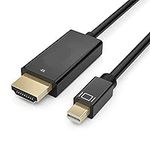 BeckenBower Mini DisplayPort THUNDERBOLT to HDMI 4K Cable with Gold-plated connectors, supports seamless Digital audio, Compatible with MacBook Pro Air MacMini Mac MacBook MacBookPro MacBook Air to TV Cable Lead