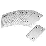 uxcell Repair Plate, 60mm x 38mm, Flat Fixing Mending Bracket Connector, 16 Pcs