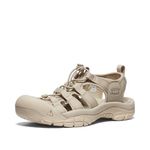 KEEN Women's Newport H2 Closed Toe Water Sandals, Monochrome/Safari, 9.5