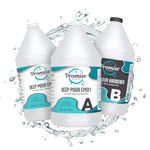 Deep Pour Epoxy Resin Promise - 3 Gallon Kit for River Tables & Artistic Castings and DIY Projects | Crystal Clear 2:1 Ratio USA-Made Resin | Low Odor | High-Gloss Finish | Up to 4" Pouring Depth