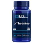 Life Extension, L-Theanine, 100mg, high dose, 60 Vegan Capsules, Laboratory Tested, Gluten-Free, Vegetarian, Soy-Free, Non-GMO