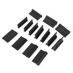 14 pcs Flexible Contour Sanding Grips Set Rubber Angle Groove Woodworking Sanding Pads Double Ended Contour Polishing Block