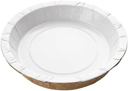 UtsavCraft White Disposable Plates 12 Inch Premium Craft Paper Oil Resistant Bulk Pack of 50