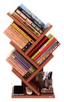 Captiver Engineered Wood Wall Mounted Books Stands Table Accessory Holder (Matte,Teak) Bedroom Office Living Room Counter Organiser Stylish Desk Corners