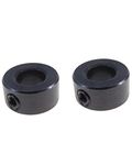 2 Pack 7/16" Bore Shaft Collar w/Set Screw - 7/16" Shaft Collar Steel Black Oxide Finish - Steel Shaft Collar 7/16" Bore - Set Screw Shaft Collar - Shaft Collar with Set Screw 1/4-20