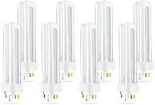 Circle - PLC-18W 835, 4 Pin G24q-2, 18 Watt Double Tube, Fluorescent Light Bulb, Replaces Sylvania 20672 - CF18DD/E/835/ECO, Philips 38332-3- PL-C 18W/835/4P/ALTO (3500 Kelvin, Soft White) (8 Pack)