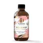 Florona Rosehip Oil 100% Pure & Natural - 4 fl oz, Cold Pressed Moisturizing for Face, Hair, Skin & Nails