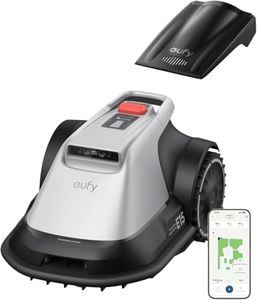 eufy E15 Robot Lawn Mower, Auto Mapping, Max 0.2 Acres, Vision Navigation Lawn Mower, Multi-Zone Management, Electric Robotic Lawnmower with AI Obstacle Avoidance, App Control, 18° Slope, 1-3" Cut Hei