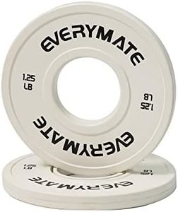 EVERYMATE Change Weight Plates 1.25LB Fractional Plate Olympic Bumper Plates for Cross Training Weightlifting