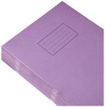 Silvine Exercise Book Ruled with Margin A4 Purple (Pack of 10),9x7