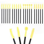 20 Pcs Sewing Machine Cleaning Brushes, Silicone Sewing Machine Cleaning Brushes Silicone Bristle Cleaning Brush for Sewing Machine Cleaning Supplies (Yellow)