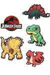 BABOLE Rubber Pack Of 5 Dinosaur Croc Shoe Decoration Charms Multicolour