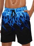 Lzzidou Men's Swim Trunks 9 Inch In