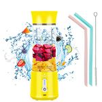 Portable Blender for Shakes and Smoothies, USB Rechargeable Vaeqozva 2021 Pro 17 Oz Bottle Large Capacity Waterproof Mini Blender, Personal Size Jucier for Travel, Home