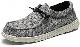 Bruno Marc Womens Slip-on Loafers Casual Comfortable Lightweight Boat Shoes, Sparkling Grey - 6 (SBLS225W)