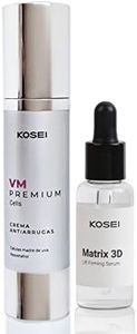 KOSEI - Pack Tratamiento Antiedad - Crema Antiarrugas 50ml + Serum facial Reafirmante 30ml - Crema hidratante facial, serum que estimula la producción de colageno acido hialuronico. Unisex.
