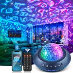 Ocean Lamp Sensory Light, 15 White Noises Night Light Projector, 360° Full Coverage Ocean Wave Projector Lights, Bluetooth Speaker Galaxy Lamp Wave Lamp,Remote Timer Speciality & Decorative Lighting