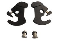 Rotary Latch Cam Lock Kit for H-D Detachable Side Plates Luggage Racks Tour Pack Racks - Black