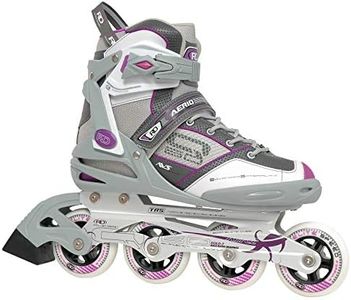 Roller Derby Aerio Q-60 Women's Inline Skates - White/Grey - Size 08