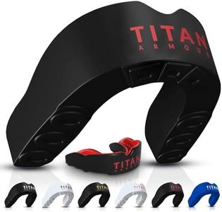 Titan Armour® Paradenti con tecnologia a doppio strato, per adulti e bambini, per adulti e bambini, con scritta "Boil & Bite", per boxe, rugby, MMA, hockey e tutti gli sport di contatto, età 11 anni,