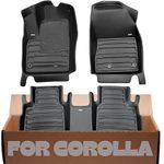 Mat Up! for Toyota Corolla 2020-2025 Custom Fit Floor mats, All Weather, Full Coverage 1st & 2nd Row