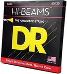 DR Strings Handmade Strings MR5-45 HIBEAM Stainless Steel Bass Strings: 5String Medium 45125