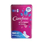 Carefree Acti-Fresh Freedom Fit Panty Liners, Regular, 168 Count