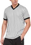 FitsT4 Sports Basketball Officials Grey Wrestling V-Neck Performance Referee Shirt Ref Jersey Uniform Grey XL