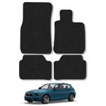 Car Mats Compatible with BMW 1 Series (2011-2019) [F20/F21] Tailored Fit Black Carpet Car Floor Mats Set Accessory Custom Fit 4 Pieces - Anti Slip Backing & Black Binding Trim Edge