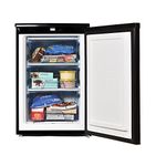 Igenix IG355B Freestanding Under Counter Freezer with 3 Large Drawers, Reversible Door, 94 Litre Freezer Capacity, 55 cm Wide, Black