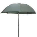 Large Fishing Umbrella Shelter | Day Brolly Fishing System | Lightweight Carp Angling Brollies with Tilt | 75-Inch (190 cm) Span Parasol with Waterproof Canopy | Strong Match Umbrellas Without Sides