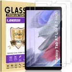 LEEBOSS [2 Pack Screen Protector for Samsung Galaxy Tab A7 Lite 8.7 Inch (SM-T220/T225/T227), Anti-Scratch Tempered Glass Film