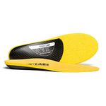 Dash Carbon Fiber Performance Insoles – Add Ultra Firm Orthotic Arch Support to Soccer Cleats, Cycling Shoes and Running Shoes, 3 High Arch, Women's 8-8.5 US / Men's 7-7.5 US