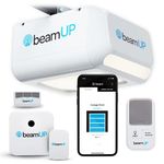 beamUP Sentry BU400 WiFi Garage Door Opener, Smart Home Garage Door Opener - Alexa Enabled, Garage Security Sensors Included, No Subscription Fees - White