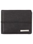 Quiksilver Men's Stitchy Tri-Fold Wallet, Black Black, Small