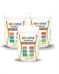 ENERGYA Fortifood High Protein with 63% Dual Protein (Whey & Plant), High Fiber for Weight Loss, Diabetes, PCOS Support, Kids Growth, Immunity, Bone-Muscle Building & Recovery, Veg, Vanilla Flavour (Pack of 3)